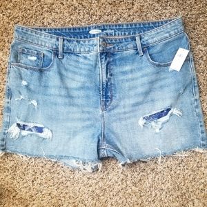Old Navy High-Waisted Distressed Jean Shorts NWT